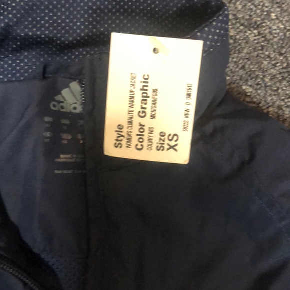 Adidas Michigan Climalite Warmup Jacket - Picture 3 of 3